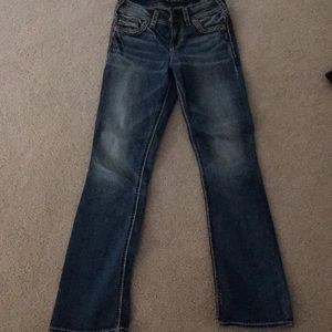 Silver Suki mid slim boot -Fluid jeans